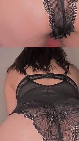 Bedtime Farts in Black Lingerie