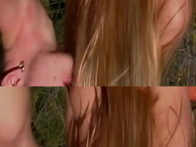 Busty Blonde Girl Fucked On Sunbed - Outdoor Sex