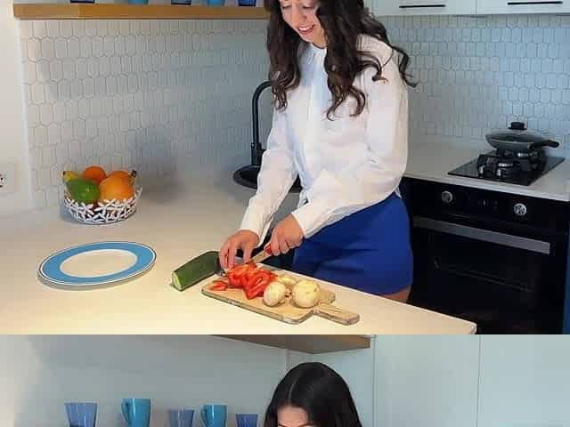 West Teaches Neighbour how to Make Salad but His Dick gets Hard - Anal Sex