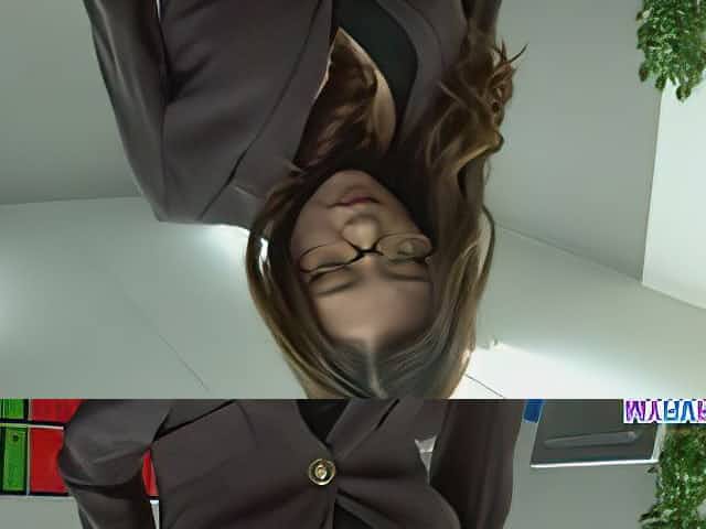 Sexy office chick bending over and fucked hardcore by her bo