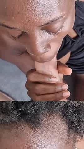 Petite Ebony - Hot Interracial Sofa Fuck with Pussy Creampie