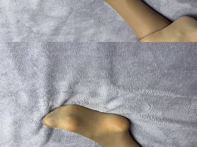 Secretary in Nylon Pantyhose Loves Her Long Legs