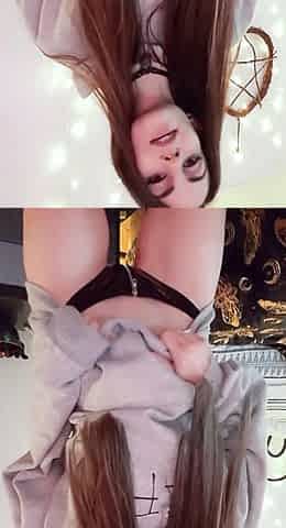 Petite small tit babe with perfect pussy masturbates