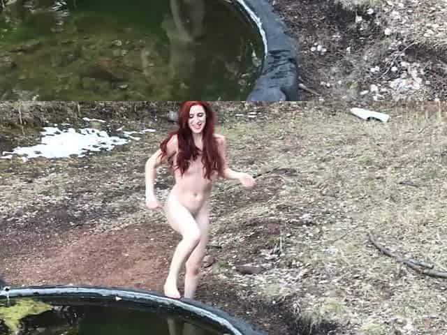 Freckled redhead GF rough sex