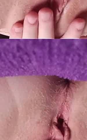 Solo Girl Masturbation with Creamy Dildo