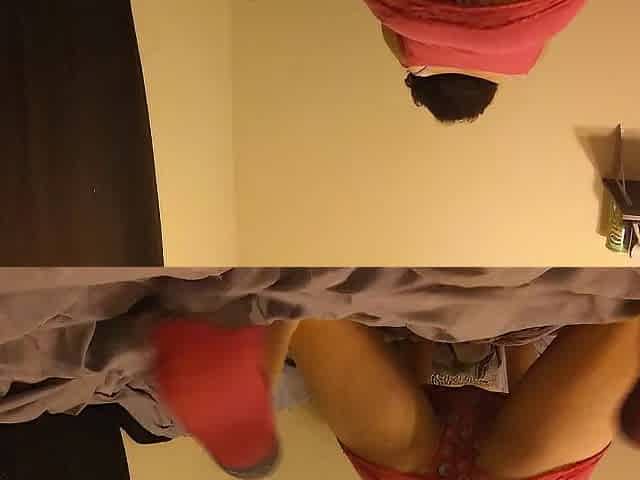 Femboy Ashely Shadow teases and plays with her butt