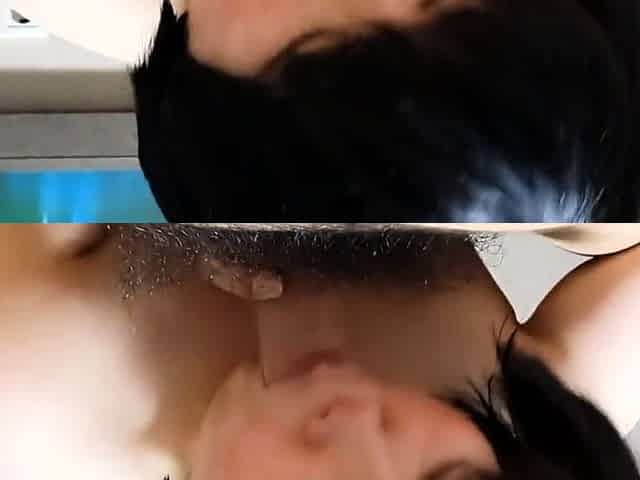 Chubby middle-aged Korean woman's Dirty blow job