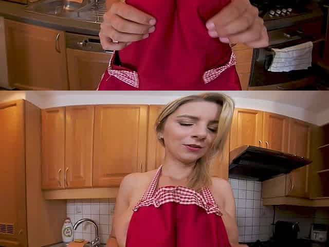 Horny Housewife Makes a Coffee