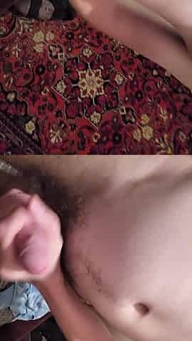 Booty on the couch and masturbation