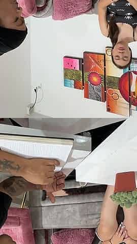 I Ask My Sexy Pregnant Stepsister to Be My Model to Draw Her but I Get Very Horny to See Her so Rich and I Fuck Her