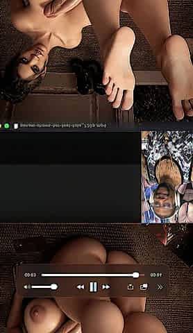 Lewd Butt Panam Teases Her Stripped Feet With Her Transgender Jock Out