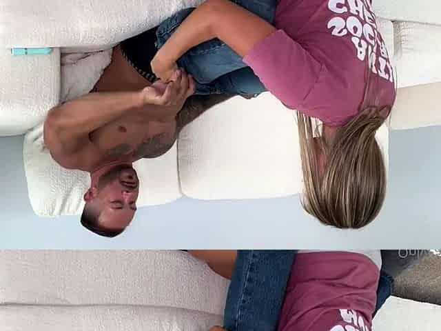 Blonde MILF doggystyle fucked by a big cock