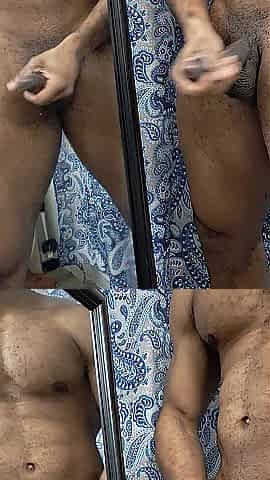 Solo Hunk Wanking Large Ramrod In Mirror Filthy talk Biggest Spunk fountain