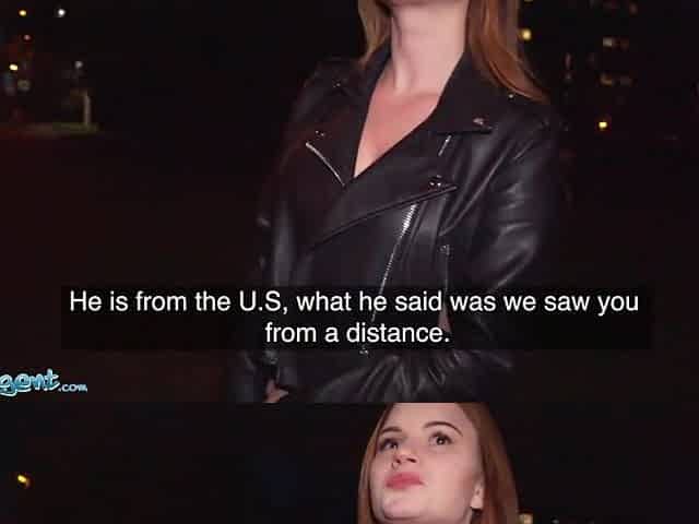 Public Agent Katarina Rina Screwed Doggy position At Night in the Woods
