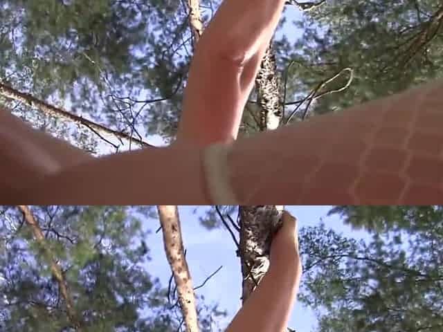 Squirting Mature Slut Masturbating In The Woods