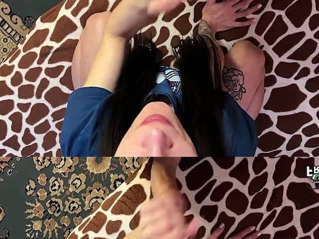 Wife Cheats On Her Husband With Her Stepson, Puts Ass On His Dick, Swallows A Dick