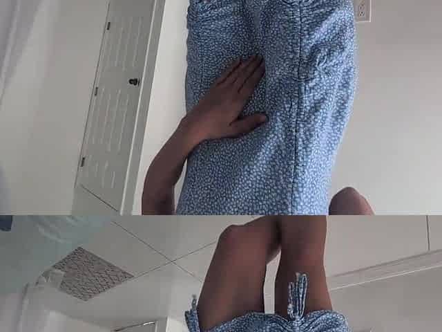 floozy wife bouncing on hard knob in her cute costume