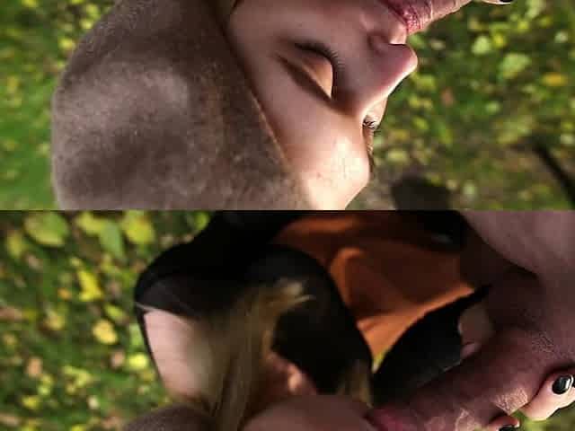 Public Suck N' Fuck - Outdoor Creampie