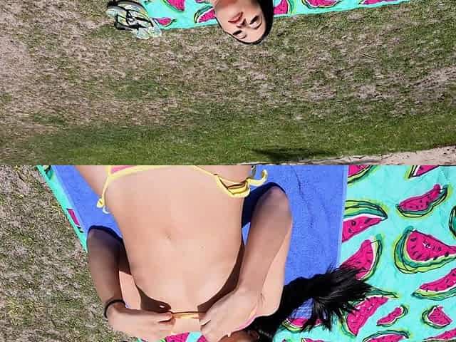 Big tit brunette MILF sucks and tit fucks a big cock