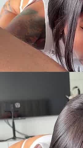 18yo Teen with Juicy Lips Takes Extreme Big Dick in POV