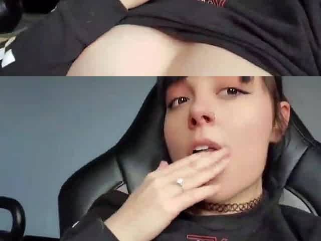 Great Big Boobs On Masturbating Redhead