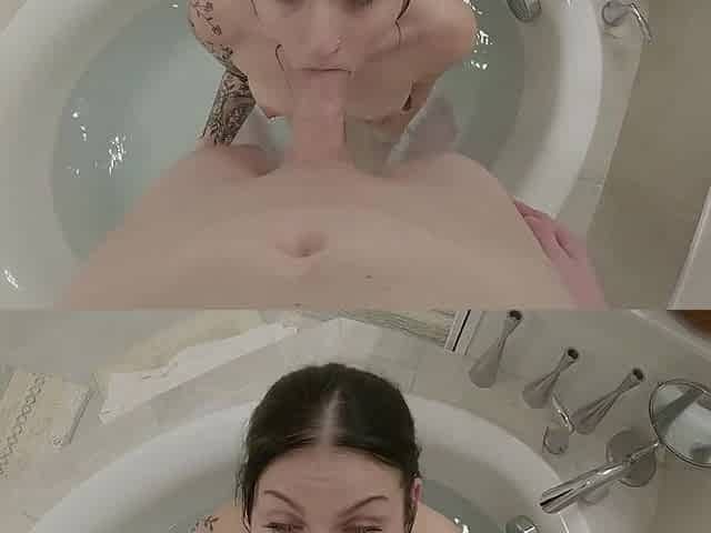 Tatted Tiny Wench Worships BWC and Gets Her Constricted Cunt Stretched