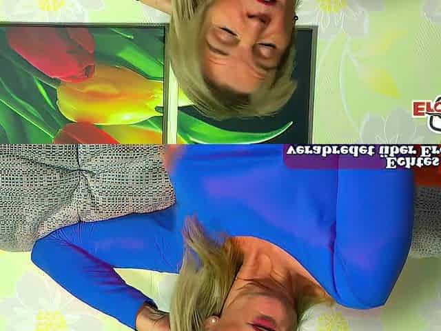 German aged housewife tries a solo masturbation casting