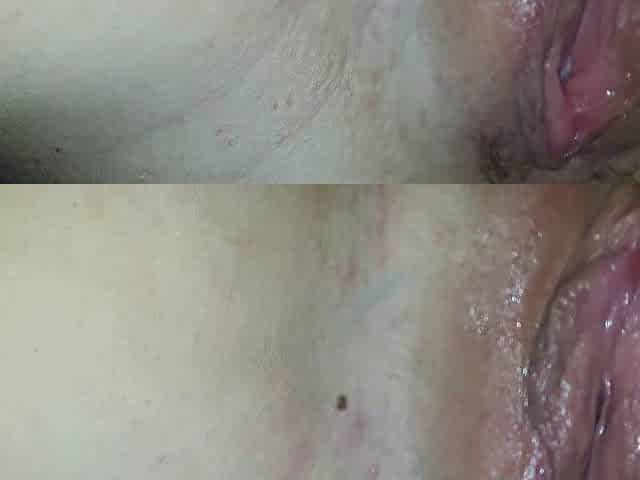 Excellent soaked wife twat. Close-up