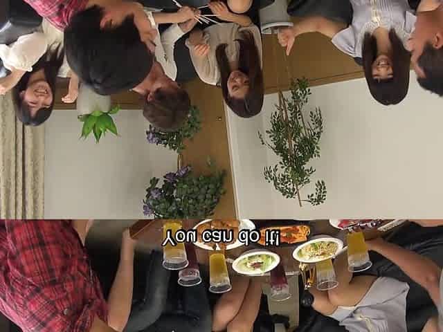 Real Japanese friends play truth or dare that leads to an orgy