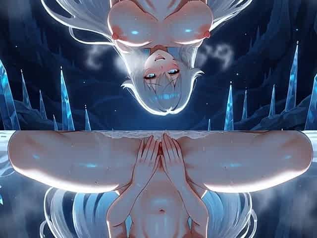 Ultra Busty Polar Witch Hentai - Icy Skin Solo Tease Squirting Ahegao Cold Glow