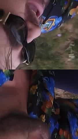 Outdoor Threesome Fuck with Camera Man and Hot Chicks