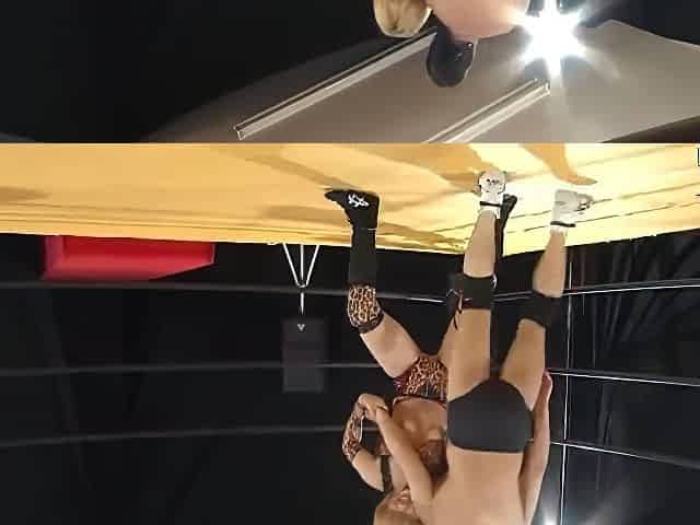 Busty Oriental Babe Gets Fucked Hard By Two Masked Wrestlers