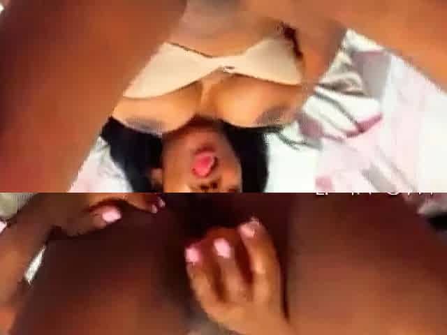 Ebony MILF Toys and Squirts on Webcam