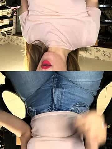 Sexy amateur blonde fingers and toys her wet pussy