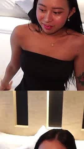 Trikepatrol Foreigner Blows Load on Asian Girl's Pretty Face