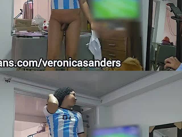 Seducing my roomie to screw my instead of watching his soccer game - check full on Onlyfans Veronica Sanders