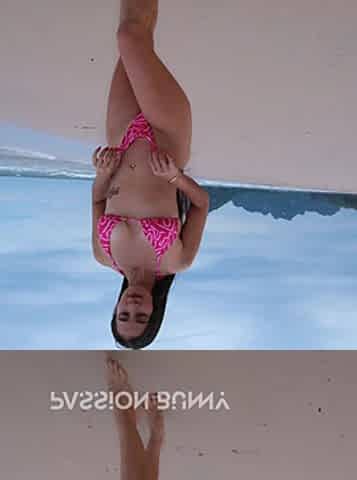 Sexy Pink Bikini and My Nice Chill on White Sand Beach