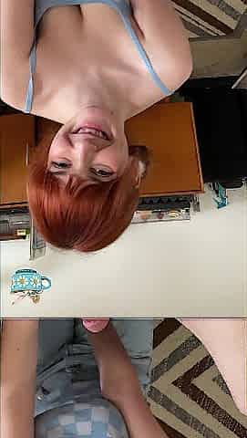 Hawt eye contact oral job, POV