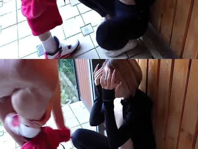 Fuck Me Quietly! Sporty Hot Teen 18+ Hard Fucks The Neighborhood Guy In The Backyard Of Her House! 25 Min