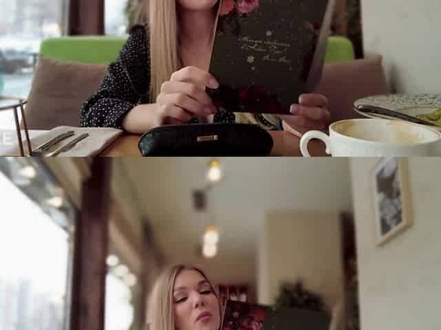 Makes me cum in restaurant - public sex