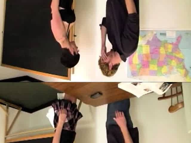 Sexy goth babe Ivy Reins gets busted in class and as