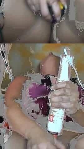 Horny Cumshot with the Dildo