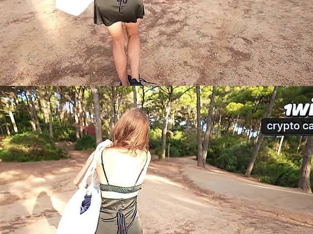 POV: Anal with a stranger in the forest. Public anal
