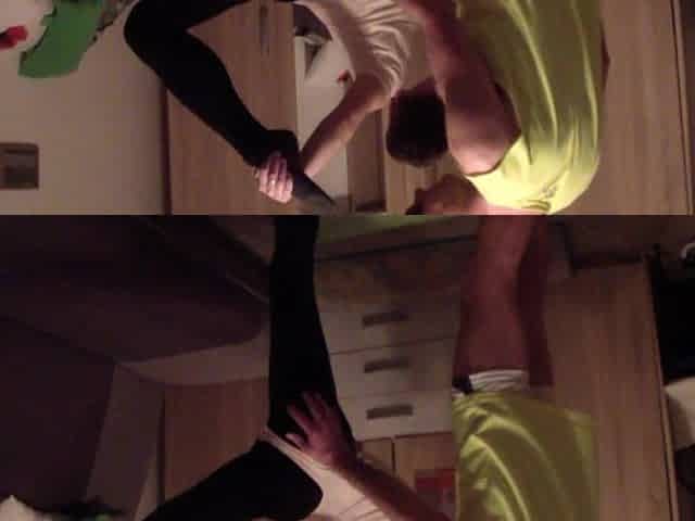 Youthful stupid russian sporty angel banged by her trainer during training