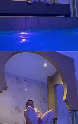 Peeing in The Spa that Was so Fucking Hot