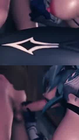 Eula Lawrence Gives Aether an Amazing Blowjob Like a Pornstar in Public Genshin Impact Porn Dragk