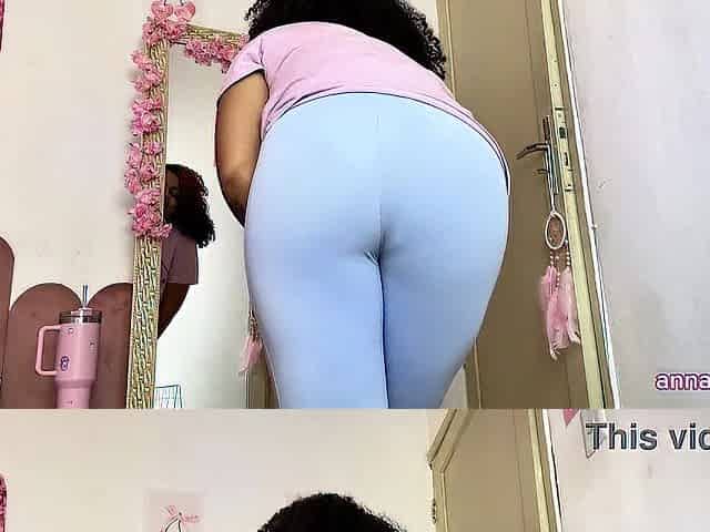 Overweight Black Large Butt Pee Desperation Accident