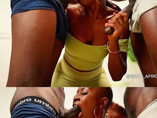 I Handled two Large Ebony Cocks Like a Total Banging Wench