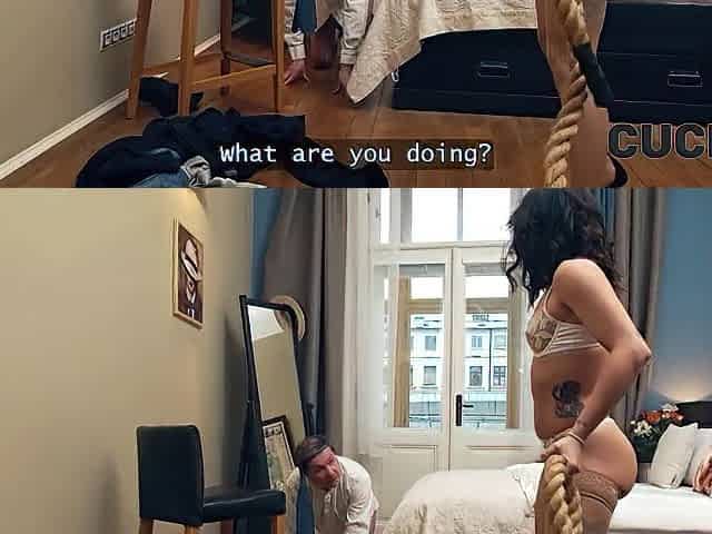 CUCK4K. My HAWT LATIN CHICK WIFE made a excellent and indecent sex surprise for me