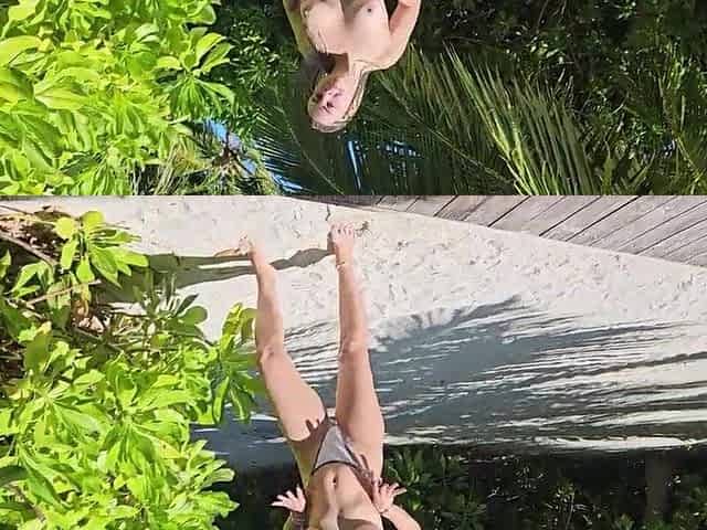 Superlatively good oral job from the pretty stranger on the beach